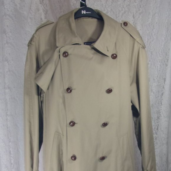 Barstons Other - Barston's Overcoat  Khaki Double Breasted with belt